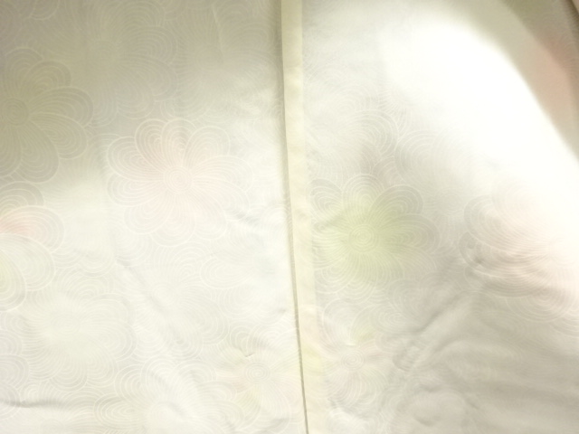  格子に薔薇模様織出し西陣お召し羽織